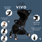 Planning a vacation with your little one✈️? The Vivo stroller is the must have! It folds with the one hand system and has a trolley handle.⁣
⁣
⁣
⁣
⁣
#dingbaby #babystroller #stroller #strollertravelling #strollerbaby #babyessential