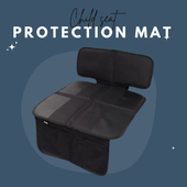 Protect your carseat by using the protection mat under the carseat of your child. 🚗It has high desity foam panels, it is waterproof and even has organizer pockets.