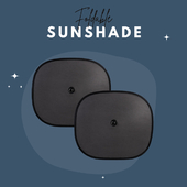 The foldable sunshade protects against the bright sun and UV rays. It is easy to install and fits standard car windows. ☀️